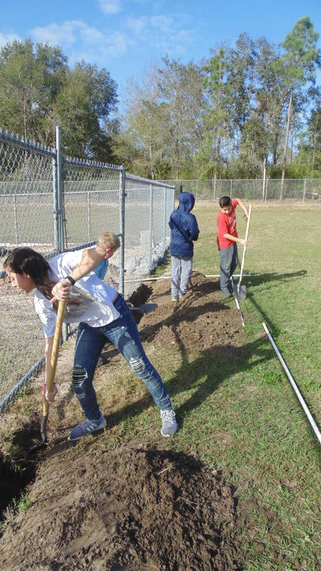 Mascotte Charter School Garden